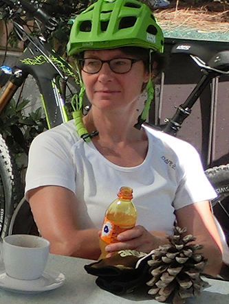 Claudia bei mtbeer in den Bikeferien