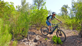 Bikeferien in der Toscana - inklusive Easy E-Bike Programm - Irina rockt  die Trails in der Maremma